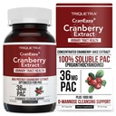CranEaze ®: Cranberry Juice Extract Plus D- Mannose - 36 mg PAC, 100% Soluble PAC - Podporuje močové trakt zdraví - Nejúčinnější Cranberry pilulky pro ženy, UTI Cranberry dodatek - 60 Kapsle