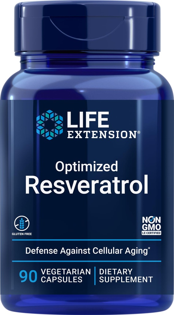 Life Extension Optimalizovaný Resveratrol, 90 Vegetariánských kapslí