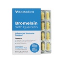 Doplněk VitaMedica Bromelain & Quercetin - 500 mg Bromelain 250mg Quercetin - 2400 GDU pro imunitu, společnou podporu, zánět a svalovou obnovu - 20 Veganských kapslí - 5 denní dodávka
