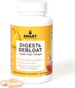 SMART Pressed Juice Digest & Debloat Digestive Enzymy Rychle působící pro kyselý reflux Požití Heartburn Gas Bloat 124; Všechny přírodní stravitelné zdraví s jablečným moštem, 90 Kapsle Made in USA