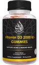 Halogenní vitamin D3 Gummies pro dospělé, muže a ženy 124; 1000IU - 2000IU PHARMAD 124; Podporuje kostní, imunitní a srdeční zdraví 124; Vegetariánské, Non- GMO, Gluten- Free PHARMAR 124; 45- 90 Služeb