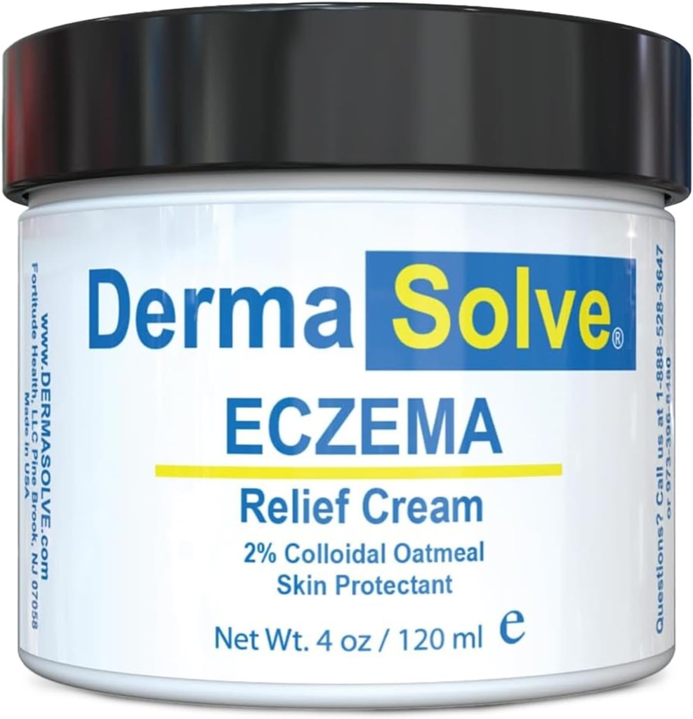 Dermasolve plné tělo Eczema Relief Lotion Cream - Flare Control Terapie Balzám, který chrání, hydratuje, a opravuje pokožky děti, Děti & Dospělí - Steroid Free (4 Fl Oz, 1)