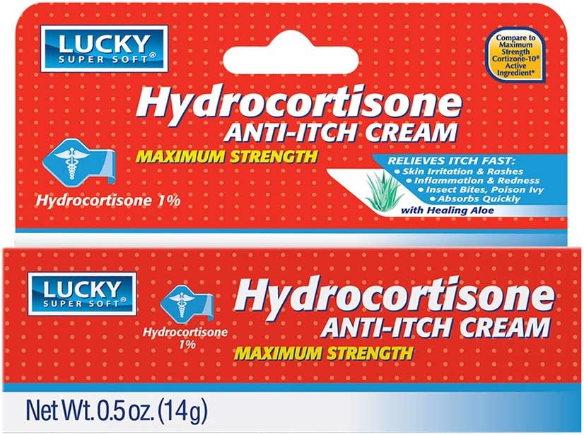 Lucky Super Soft Hydrokortison, Anti- Itch Creme, 0.5 Ounce