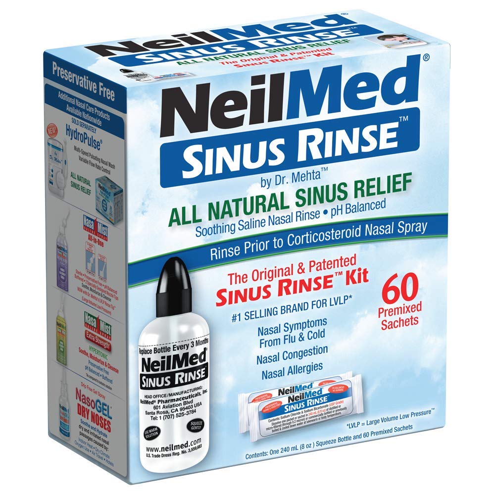 NeilMed Sinus Rinse - Kompletní Sinus Nasal Rinse Kit, 50 počet (balení po 1) Počet se může lišit