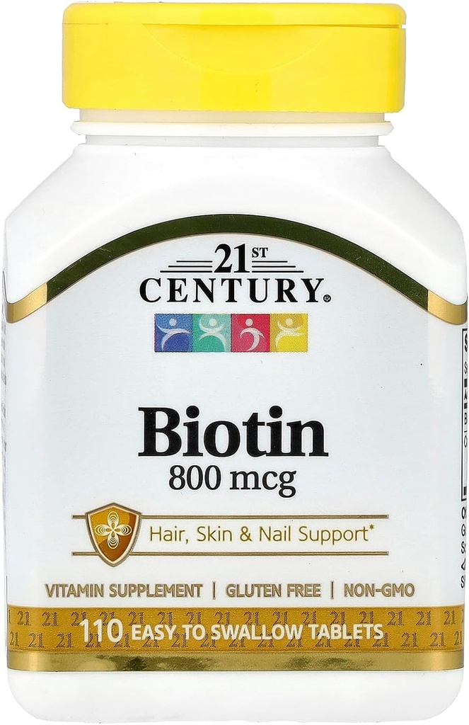 21. Století Biotin 800 mcg - 110 tablet