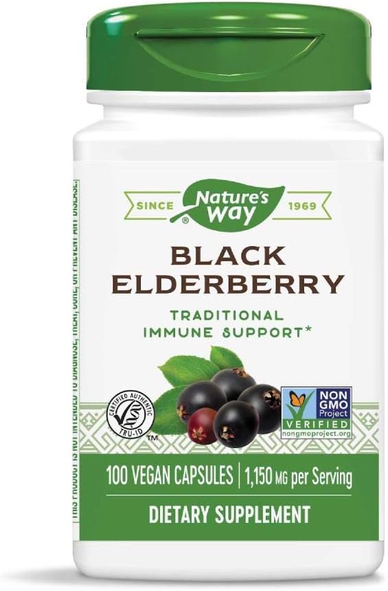 Nature 's Way Elderberry, 100 Cap, (balení po 2)