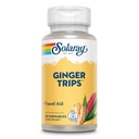 SOLARAY Ginger Výlety cestovní pomoc 124; Root Extract 124; Zdravá stravovací podpora w / med, Stevia & Melasse 124; 60 Žvýkačky