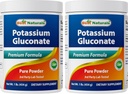 Nejlepší Naturals Draslík Gluconate 1lb prášek (1 LB (balení po 2))