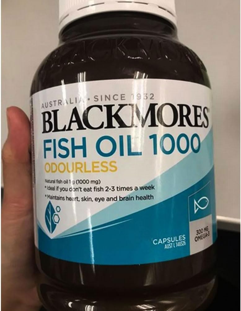 Blackmores Rybí olej bez zápachu 1000 60 Kapsle. (Čestný úspěch)