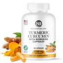NaturoBliss Turmeric Curcumin with BioPerine 1500mg - Non GMO - Gluten Free - 90 Kapsle