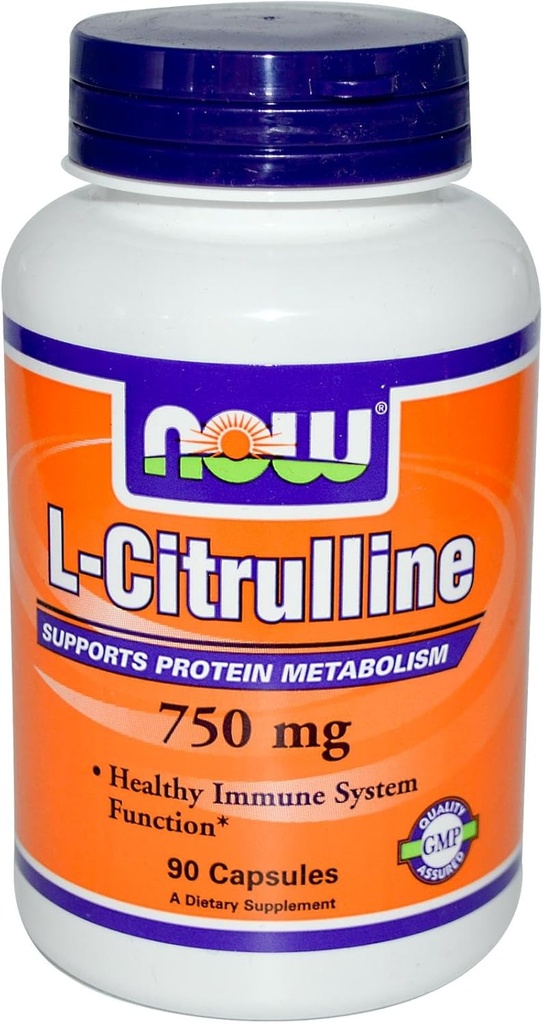 Nyní Potraviny: L- Citrulin Kardiovaskulární zdraví 750mg 90 caps (2 balení)