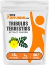 BulkSupplements.com Tribulus Terrestris Extract Powder - Tribulus Terrestris doplňky, Bylinný dodatek - Gluten Free, 1,5g per Serving, 1kg (2,2 lbs) (balení po 1)