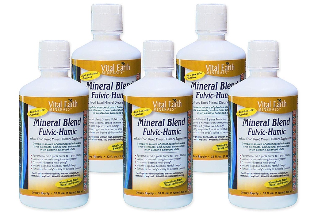 Vital Earth Minerals Fulvic Humic Blend 32 oz (8 Pack)