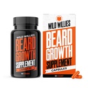 Wild Willies Vousy Růstové Vitaminy - Přírodní Biologický Sitol ASX Komplexní Vousy Růstové doplňky pro muže - 60 Kapsle Anti Hair Loss Pills - Doplněk pro Fuller Silnější Vousy Podpora, Prevent Itchiness