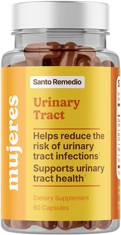Santo Remedio Nutriční Trakt, Dietní dodatek, Pomáhá snížit Močové Tract Infekce, Unikátní vzorec s brusinkami, Probiotika, a Enzymy, Klinicky osvědčené ingredience, Non- GMO, 30 Služební