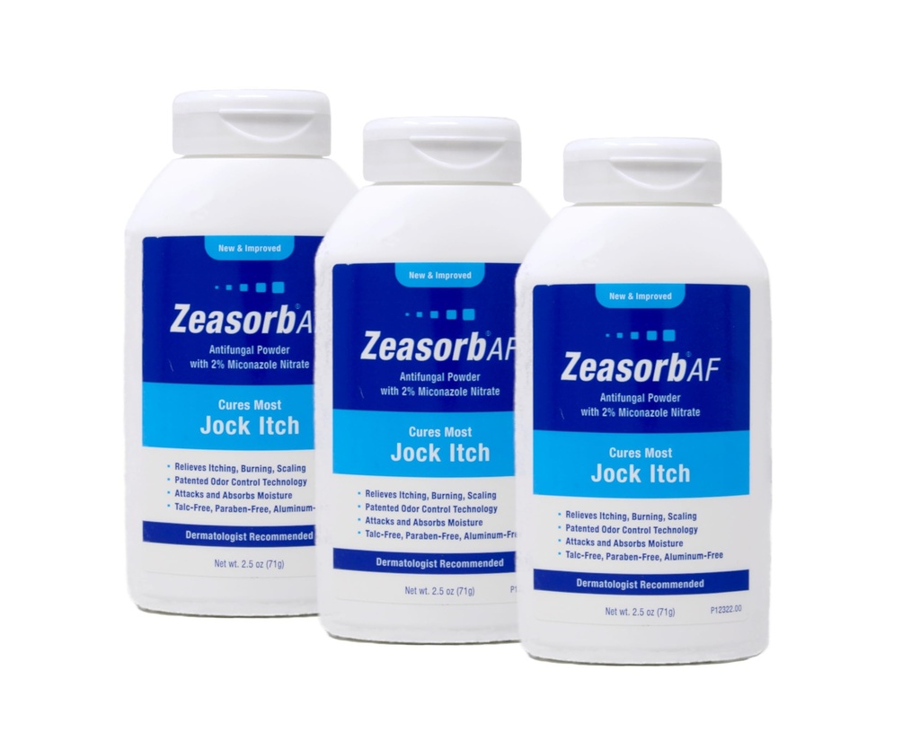 Zeasorb Antimykotická léčba Prášek, Jock Itch 2.5 Oz (3 balení)