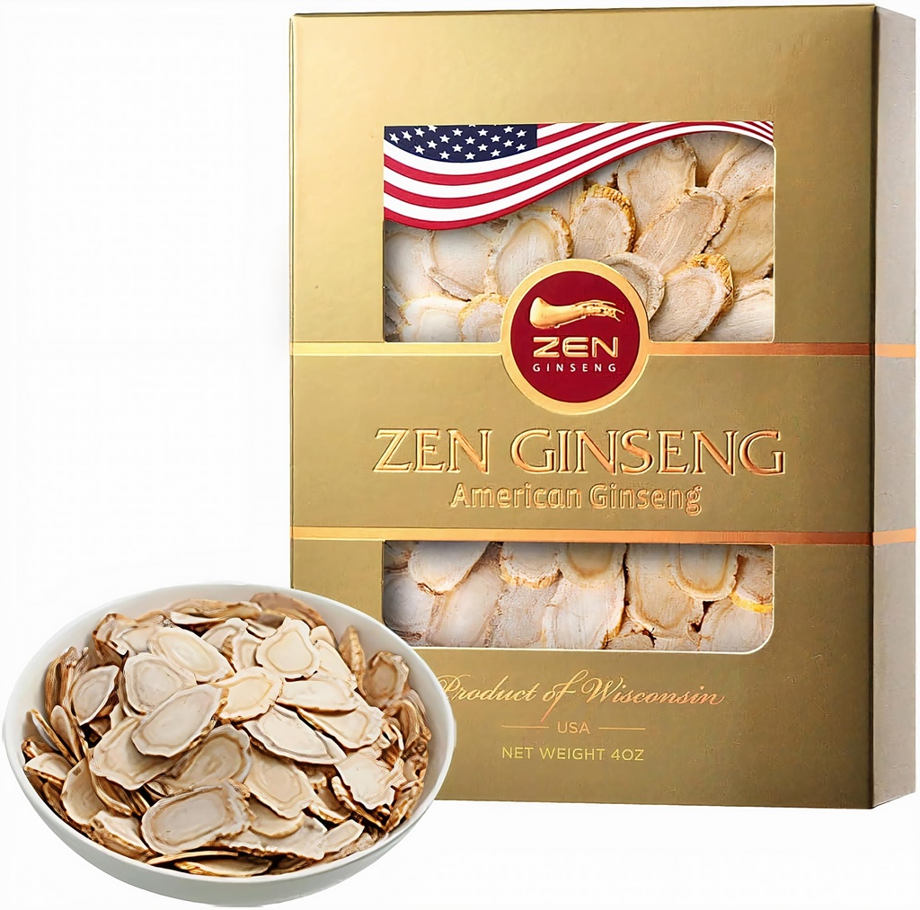 Americké Wisconsin ženšen plátky - lepší energie, výkon, a duševní zdraví pro muže a ženy (4 Oz. (balení po 1))