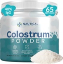 Čistý mlezivo Powder 130g, 40% IgG, 65 Služeb 124; První 4-6 Hodin dojení, Grass- Fed, Pasture Raised, Neochucený Bovine Colostrum dodatek ze Středozápadu USA Farm 124; Calostro Bovino para Adultos