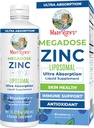 MaryRuth Organics Nutriční dodatek 124; Lipozomální tekutý zinek dodatek s vitamínem E 124; celkové zdraví a péče o pleť 124; borůvkové 124; Vegan, Non- GMO, gluten zdarma, No Cukr Přidáno 124; 15.22 Fl Oz