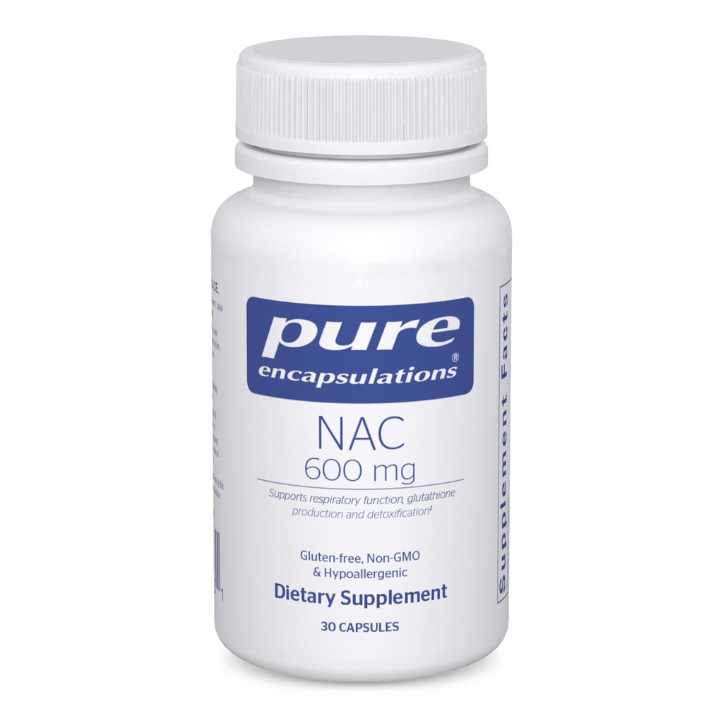 Čisté enkapsulace NAC 600 mg - N- acetyl cystein NAC doplněk pro Lung Health & Imunitary Support, Jaterní podpora a antioxidanty * - s Freeform N- Acetyl- L- Cysteine - 30 Kapsle