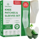 Ohřívání bylinných kolenů Záplaty s 2 Kompression Sleeves - Self- Topení Relief Patches pro muže a ženy, Přírodní přísady pro Soothing Support (12 Patch + 2 Kompression Sleeves)