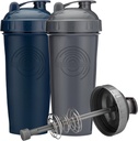 28-Ounce Shaker láhev s Action-Rod Mixer 124; Shaker Cups s motivační citace 124; Protein Shaker láhev je BPA zdarma a myčka nádobí bezpečné 124; Gray & Navy