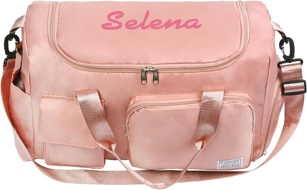 Personalised Travel Duffle Bag pro ženy: Vodotěsný multikompartment s ramenním řemenem, Dárek pro cestovatele milenec