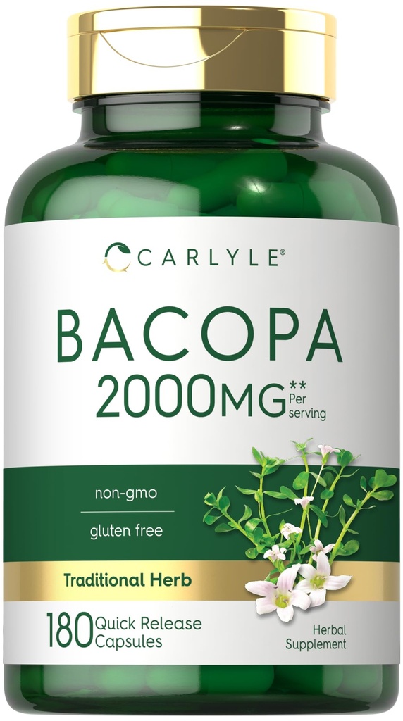 Carlyle Bacopa Monnieri Kapsle 124; 180 Kapsle 124; Gluten zdarma dodatek