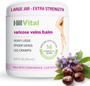 HillVital Varicosa Veins Léčba nohou, přírodní Varicosa Vein Cream & Spider Vein Léčba nohou a jiné části těla, Premium Horse Chestnut Cream pro Pufed Veins, Infused s 14 Byliny