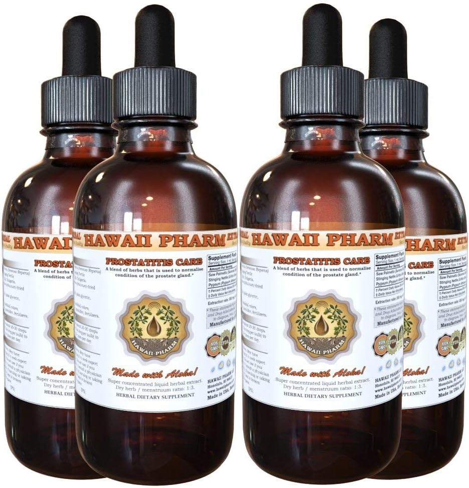 Dietní dodatek pro podporu prostaty: Pygeum (Pygeum Africanum) Bark, Saw Palmetto (Serenoa Repens) Berry, StringNettle (Urtica Dioica) Leaf Tincture (Alcohol- based Liquid Extract) 4x4 oz