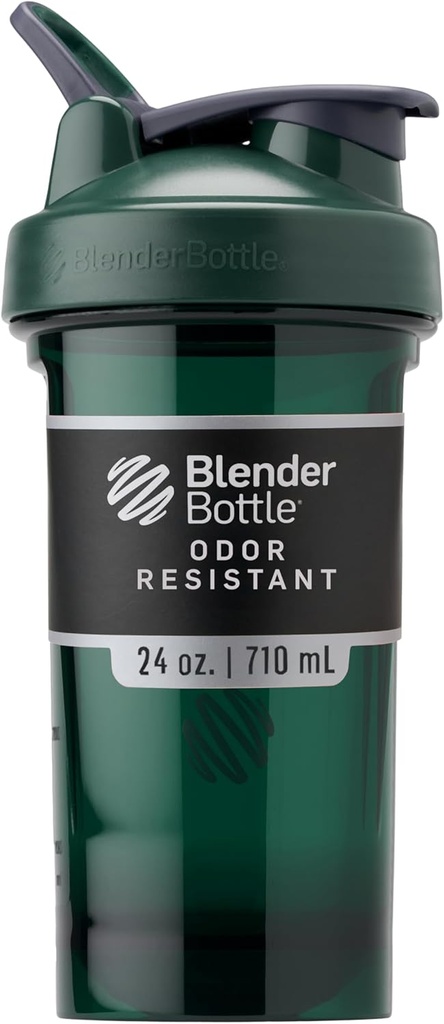 BlenderBottle Shaker Lahvička Pro Series Perfect for Protein Shakes and Pre Workout, 24-Ounce, Green
