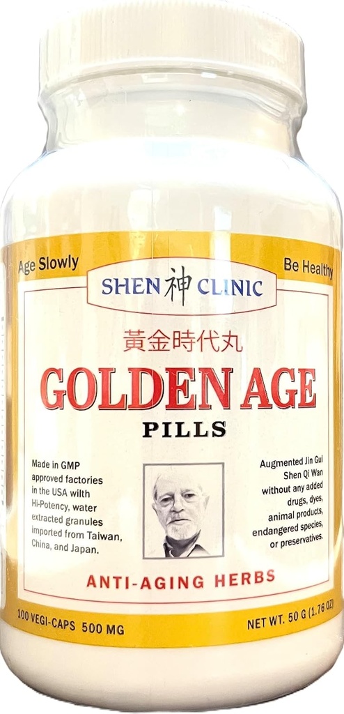 Golden Age Pills Všechny přírodní doplněk pro seniory - 100 Kapsle