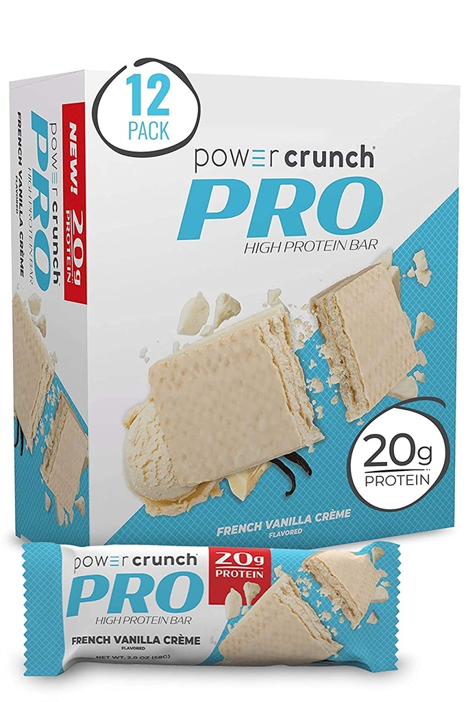Power Crunch PRO, French Vanilla Crème, 2 Ounces (12 hrabě)