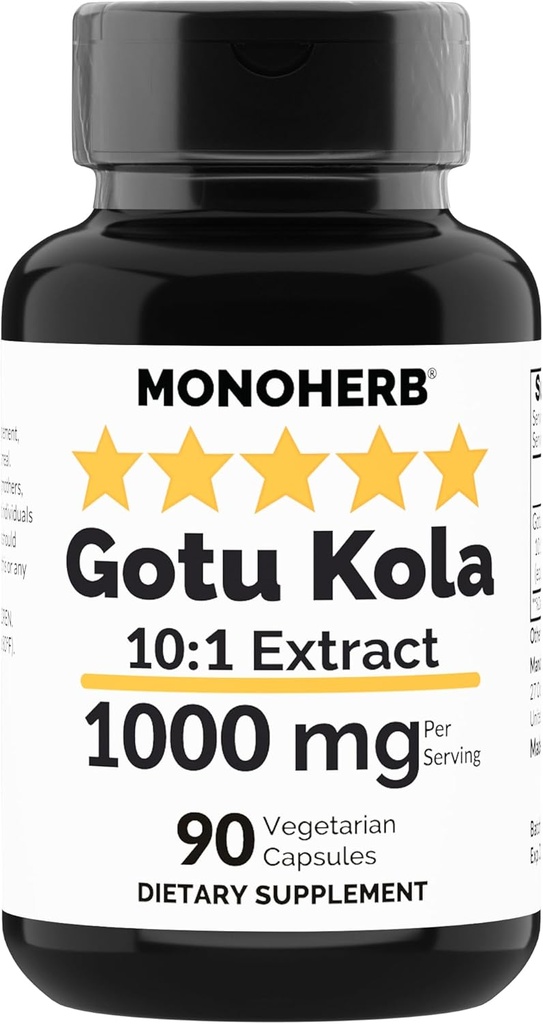 MONOHERB Gotu Kola Extract 1000 mg - 90 Vegetariánských kapslí