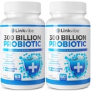 Probiotické 300 miliard CFU - 12 párů s organickými prebiotiky pro trávicí & Gut, imunitní, nadýmání zdraví - Probiotika pro ženy a muže - Denní mléčné výrobky zdarma, skladovatelný - 120 Counts