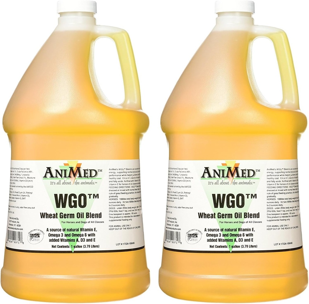 AniMed WGO Wheat Germ Oil Blend dodatek, 1 Gallon (2 balení)