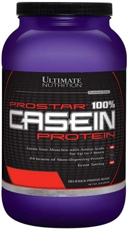 Ultimate Nutrition Prostar Micelar a hydrolyzované kaseinové bílkoviny prášek - tuk zdarma přes noc růst svalů a obnovu s BCAA, 2 litry, čokoláda
