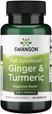 Swanson Full Spectrum Ginger & Turmeric 60 Kapsle
