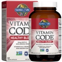 Zahrada života Vitaminový kód Zdravá krev - Železný dodatek pro ženy, 60 Vegan Kapsle, s vitaminy B, C, Stopy Minerály, Ovoce Veggies, Probiotika - pro energii a anemie Podpora
