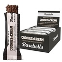 Barebells Protein Bary Cookies & Cream - 12 Počet, 20g Vysoké proteinové léčby - Chocolate Nutrition Bar s 1g Celkem Sugars - On-The- Breakfast nebo Post- Workout Snack