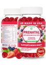 Lunakai USA vyrábí prenatální vitamíny se železnou a lidovou kyselinou - lahodné těhotenství Multivitaminové gumy pro ženy, 60 Počet