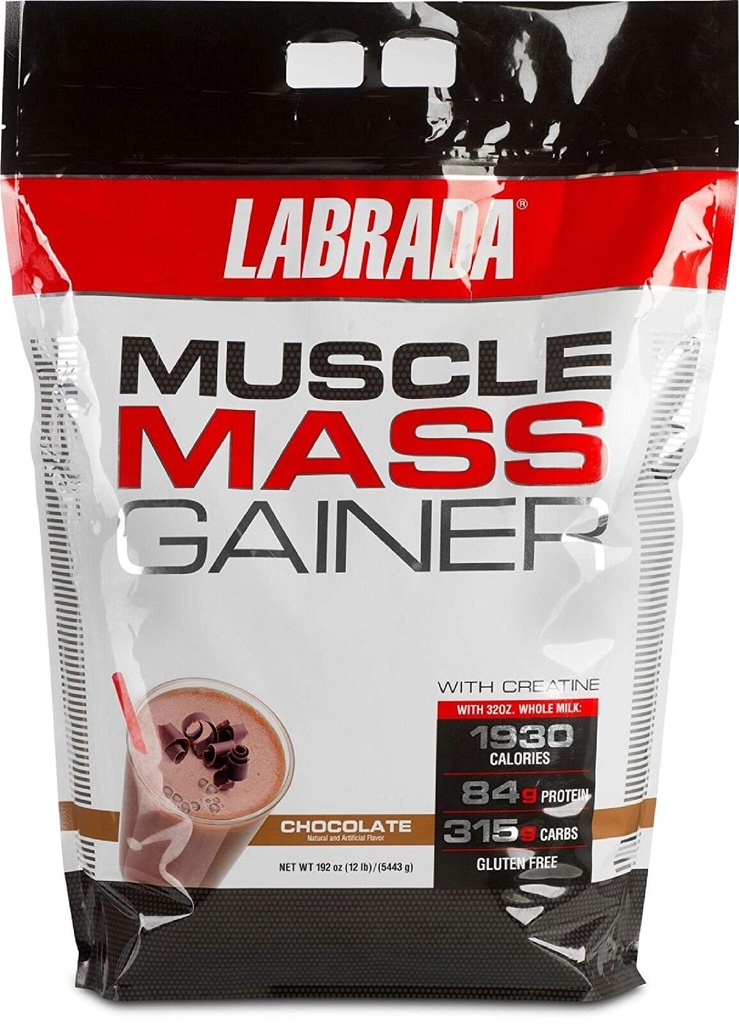 Labrada Nutrition Muscle Mass Gainer, Čokoláda, 12 liber