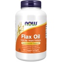 Nyní Potraviny Doplňky, Flax Oil 1000 mg s esenciální Omega-3s, studená tlak, Hexane zdarma, Vegan Formule, 120 Veg Softgels