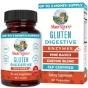 MaryRuth Organics Gluten Enzymy Kapsle 124; Enzym dodatek pro Gut Health Support CLAS124; Gluten Digestion CLAS124; & Nutrient Absorption CLAS124; Vegan CLAS124; Gluten Free CLAS124; 60 Počet