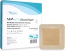 MedVance TM Silicon - Ohraničená silikonová přilnavá pěna velikost 4 "x4" (2.7 "x2.7" pad), Krabička s 5 obvazy