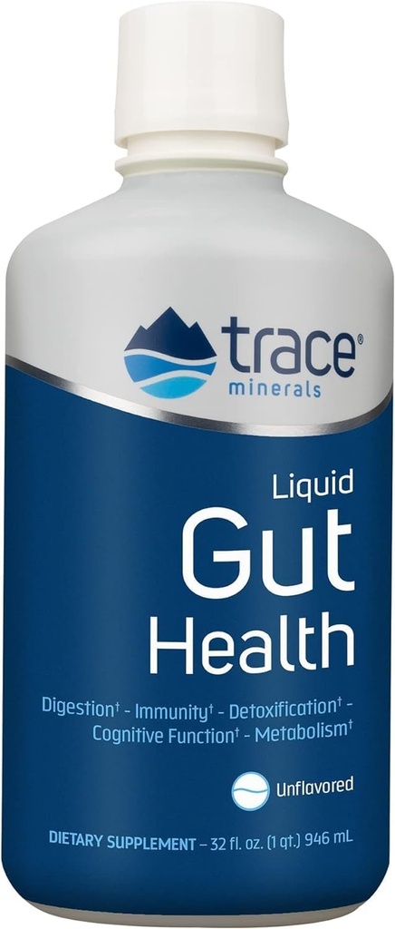 Stopy Minerály Gut Zdraví - Podpora pro Gut Lining, Zdravé trávení, Funkce imunitního systému - Dědičný doplněk zdraví s Humic & Fulvic Acid - Neochucené, 32 fl oz (O 189 Služeb)