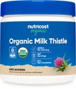 Nutricost Organic Milk Thistle (Silybum Marianum) 8 oz per Container (Unochucené) - Non- GMO, gluten- Free