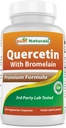 Nejlepší Naturals Quercetin s Bromelain Veggie Capsule - 800mg Quercetin & 165 mg Bromelain (2400 GDU / g), 120 Počet