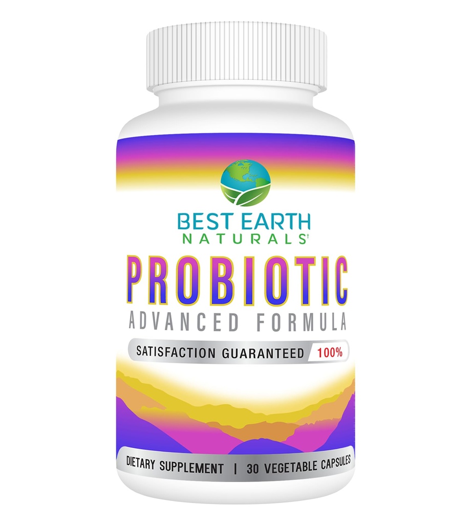 Nejlepší Naturals Země Probiotika Pokročilá Formule pro ženy a muže s 5.75 Miliardy CFU - 30 Kapsle (30 Day Supply)