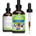 Pet Wellbeing - krevní cukr Gold Hodnota Velikost pro psy a kočky - Přírodní podpora pro zdravé hladiny cukru v krvi ve vašem mazlíčkovi s diabetem - 4 oz (118ml)
